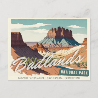 Badlands-Nationalpark Postkarte
