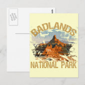 Badlands-Nationalpark Postkarte (Vorne/Hinten)