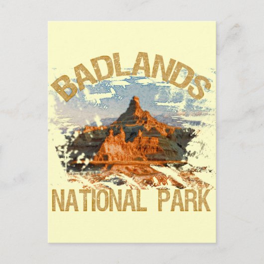 Badlands-Nationalpark Postkarte (Vorderseite)