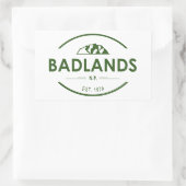 Badlands-Nationalpark Rechteckiger Aufkleber (Tasche)