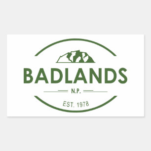 Badlands-Nationalpark Rechteckiger Aufkleber