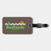 Badlands Nationalpark Retro Gepäckanhänger (Rückseite horizontal)