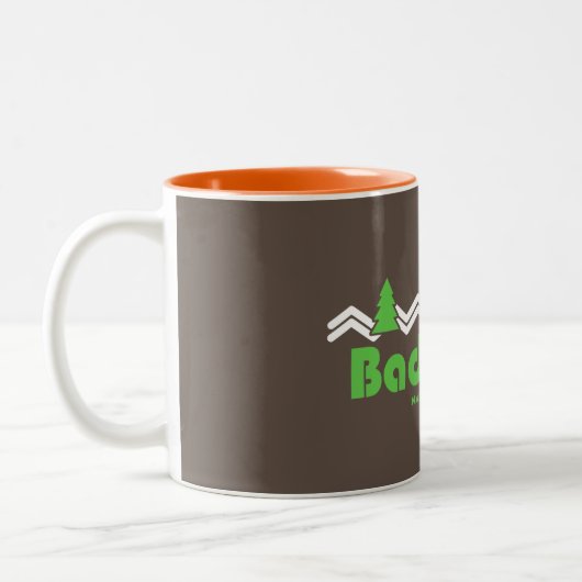 Badlands Nationalpark Retro Zweifarbige Tasse (Links)