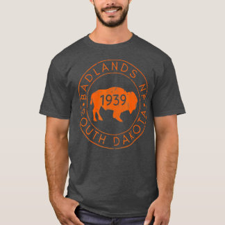 Badlands Nationalpark South Dakota Büffel Wandern T-Shirt