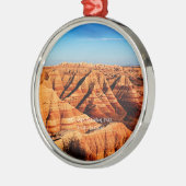 Badlands-Nationalpark, South Dakota Ornament Aus Metall (Links)