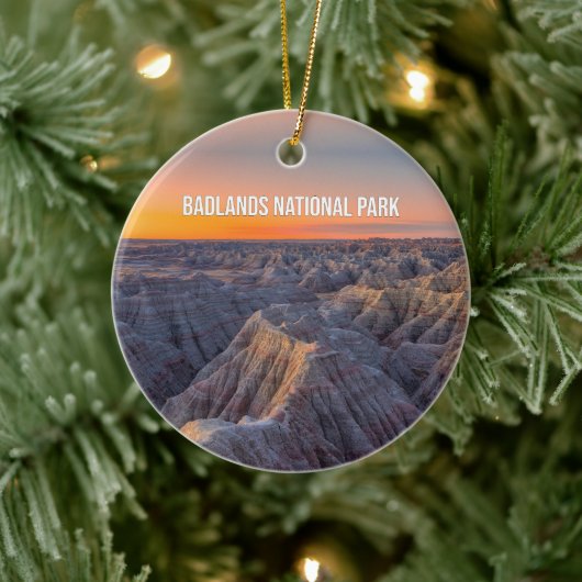 Badlands Nationalpark Souvenir Keramik Ornament (Baum)