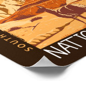 Badlands-Nationalpark Süd-Dakota gestört Poster (Ecke)