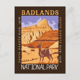 Badlands-Nationalpark Süd-Dakota gestört Postkarte