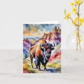 Badlands Nationalpark Süd Dakota Karte (Gelbe Blume)