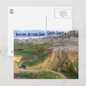 Badlands Nationalpark Süd-Dakota Postkarte (Vorne/Hinten)