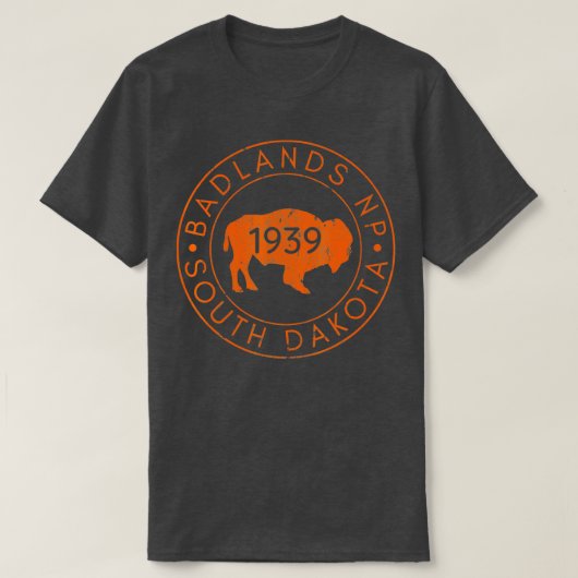 Badlands Nationalpark Süd Dakota T-Shirt (Design vorne)