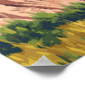 Badlands Nationalpark Süddalmatien Poster (Ecke)