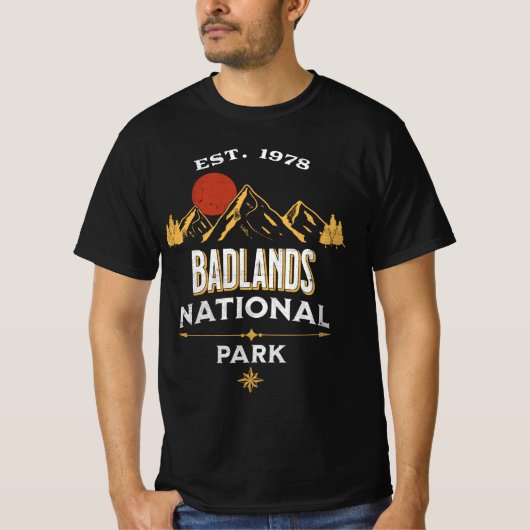 Badlands-Nationalpark T-Shirt (Vorderseite)