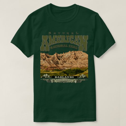 Badlands-Nationalpark T-Shirt (Design vorne)