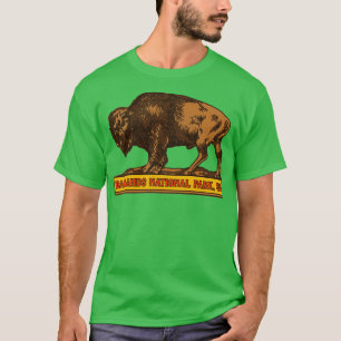 Badlands Nationalpark Vintag Buffalo Souvenir T-Shirt