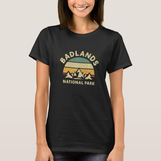 Badlands Nationalpark Wandern 1 T-Shirt (Vorderseite)