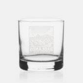 Badlands-Nationalpark Whiskyglas (Rückseite)