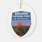 Badlands Nationalpark Wildnis Süd Dakota Keramik Ornament (Links)