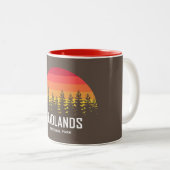 Badlands-Nationalpark Zweifarbige Tasse (VorderseiteRechts)