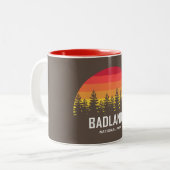 Badlands-Nationalpark Zweifarbige Tasse (Vorderseite Links)