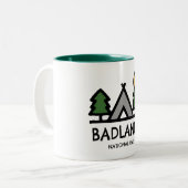 Badlands-Nationalpark Zweifarbige Tasse (Vorderseite Links)
