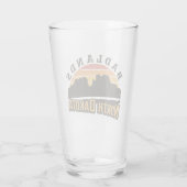 Badlands North Dakota Retro Glas (Rückseite)