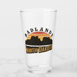 Badlands North Dakota Retro Glas