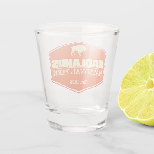 Badlands NP 3 Schnapsglas (Rückseite)