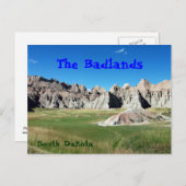 Badlands Postkarte (Vorne/Hinten)