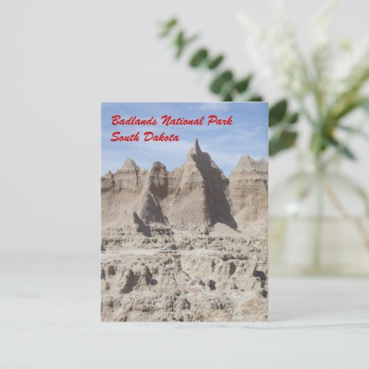 Badlands Postkarte (Stehend Vorderseite)