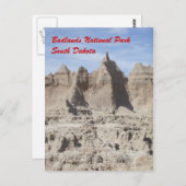 Badlands Postkarte (Vorne/Hinten)