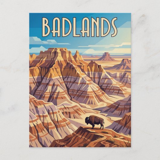 Badlands Postkarte (Vorderseite)
