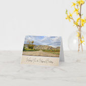 Badlands Scene - Geburtskarte Karte (Gelbe Blume)