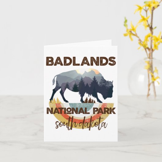 Badlands South Dakota Shirt San Salvatore - der Zu Karte (Gelbe Blume)