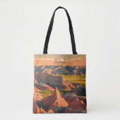 Badlands South Dakota Vintag Art Travel Tasche (Vorderseite)