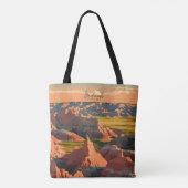 Badlands South Dakota Vintag Art Travel Tasche (Rückseite)