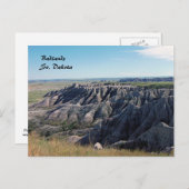 Badlands, Süddakota Postkarte (Vorne/Hinten)