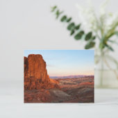 Badlands Sundown Postkarte (Stehend Vorderseite)