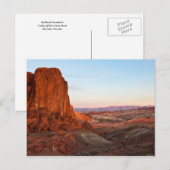Badlands Sundown Postkarte (Vorne/Hinten)