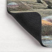 Badlands Sunset Dakota Landschaft Mousepad (Ecke)