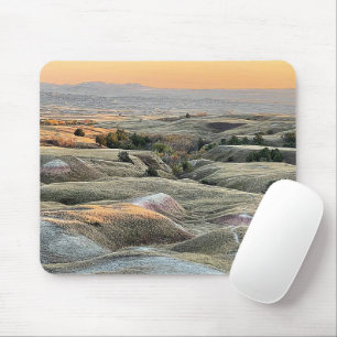 Badlands Sunset Dakota Landschaft Mousepad