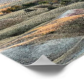 Badlands Sunset Dakota Landschaft Poster (Ecke)