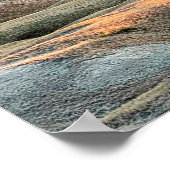 Badlands Sunset Poster (Ecke)