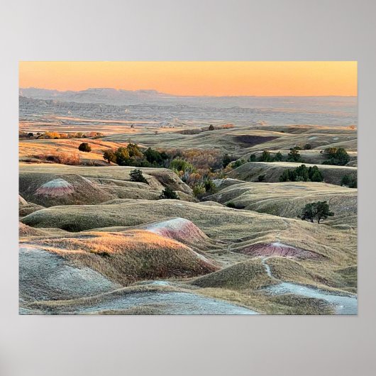 Badlands Sunset Poster (Vorne)