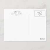 Badlands Sunset Postkarte (Rückseite)