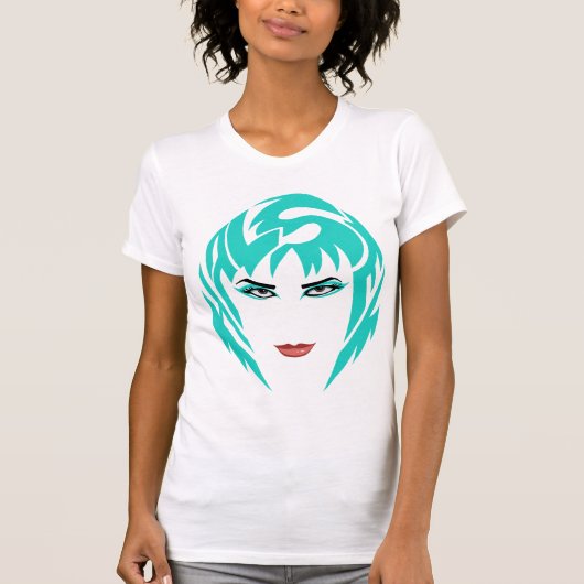 Badlands Teal Damen T-Shirt (Vorderseite)