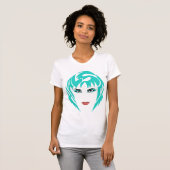 Badlands Teal Damen T-Shirt (Vorne ganz)