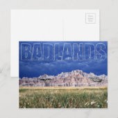 Badlands und Prairie South Dakota Postkarte (Vorne/Hinten)