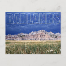 Badlands und Prairie South Dakota Postkarte