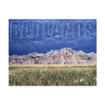 Badlands und Prairie South Dakota Postkarte